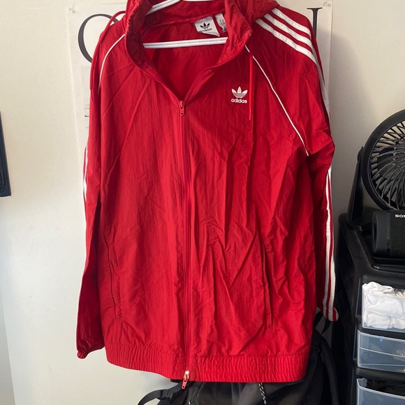 Adidas red jacket - Picture 1 of 1
